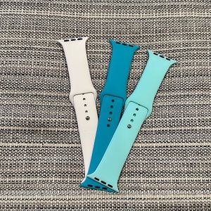 NWT 44mm Silicone Apple Watch Bands, Set of 3
